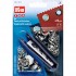 Set ocheti cu dispozitiv de atasare, culoare argintiu, 8 mm - Prym 541374